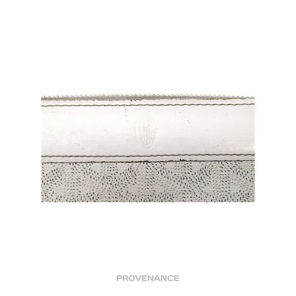 🔴 Goyard Matignon Zipped Wallet - White Goyardine - Picture 10 of 11